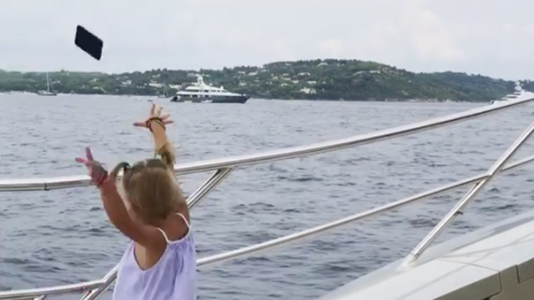 Girl Throws Dad’s Phone In Sea 'Because He Uses It Too Much' HuffPost