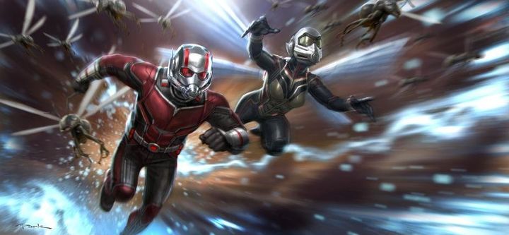 Ant-Man and the Wasp doing their thing.