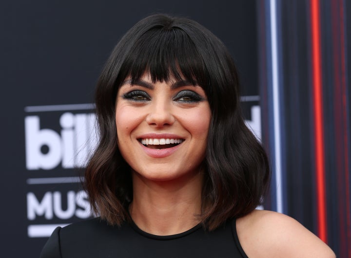 Kunis arrives at the 2018 Billboard Music Awards in Las Vegas.