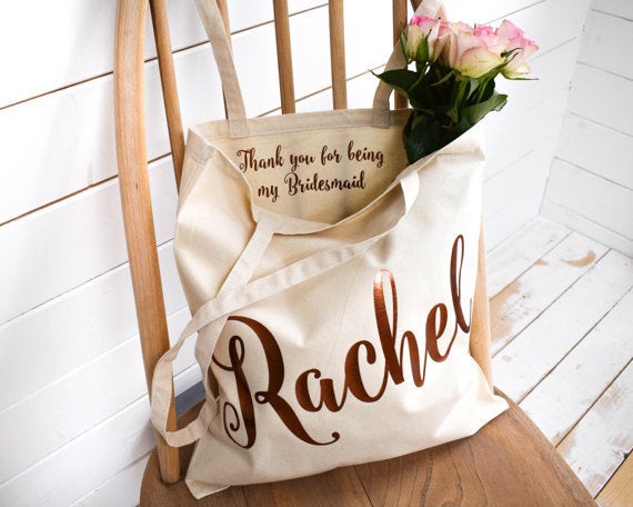 Which tote bag should I get for bridesmaids?