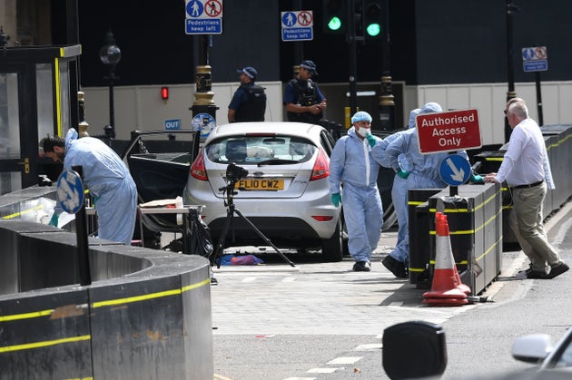 Scenes at Westminster on Tuesday morning after another terror attack 