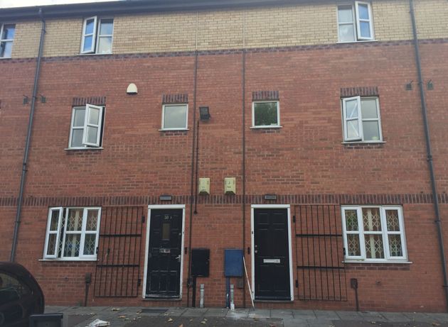 A residential property on Peveril Street in Nottingham which was searched by police