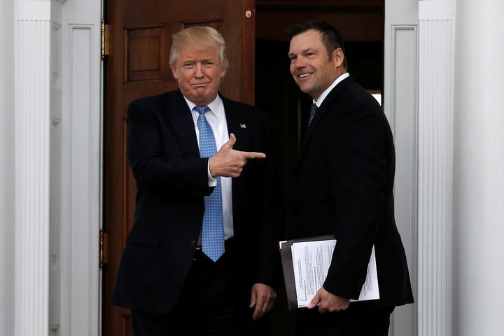 President Donald Trump loves Kris Kobach. It's not clear Kansas voters feel the same way. 