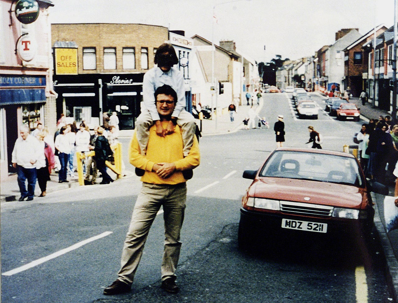 Completely unaware of its contents, a man and a child stopped for a photograph next to the car full of explosives just moments before the bombing. The photographer did not survive.