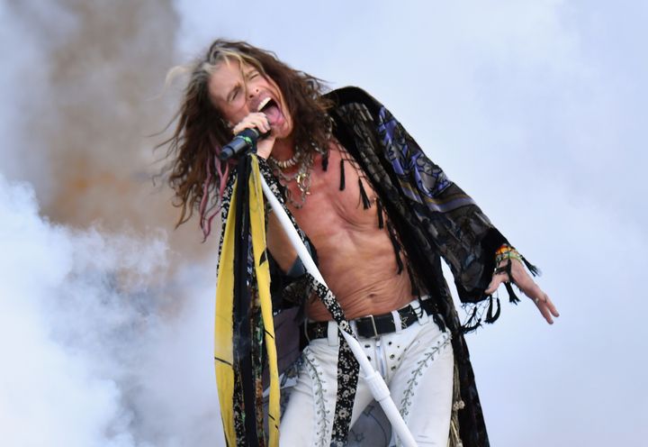 Steven Tyler of Aerosmith performs during the New Orleans Jazz & Heritage Festival, May 5. The band will kick off 18 shows in Las Vegas on April 6, 2019.