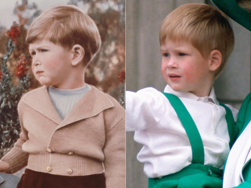 Prince Charles and Prince Harry as kids