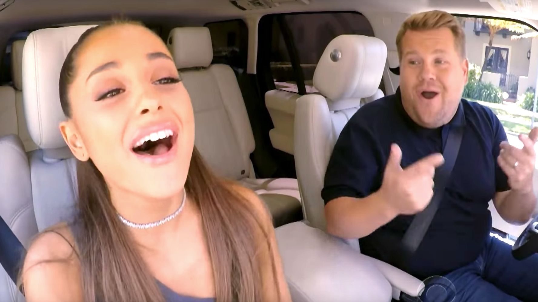 Ariana Grandes ‘carpool Karaoke Is All About Her Flawless Celine Dion Impression Huffpost 3171