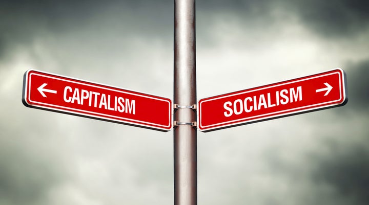 Image result for capitalism - socialism sign