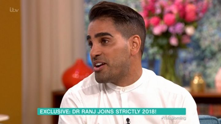 Dr Ranj appeared on today's 'This Morning' to announce his 'Strictly' role