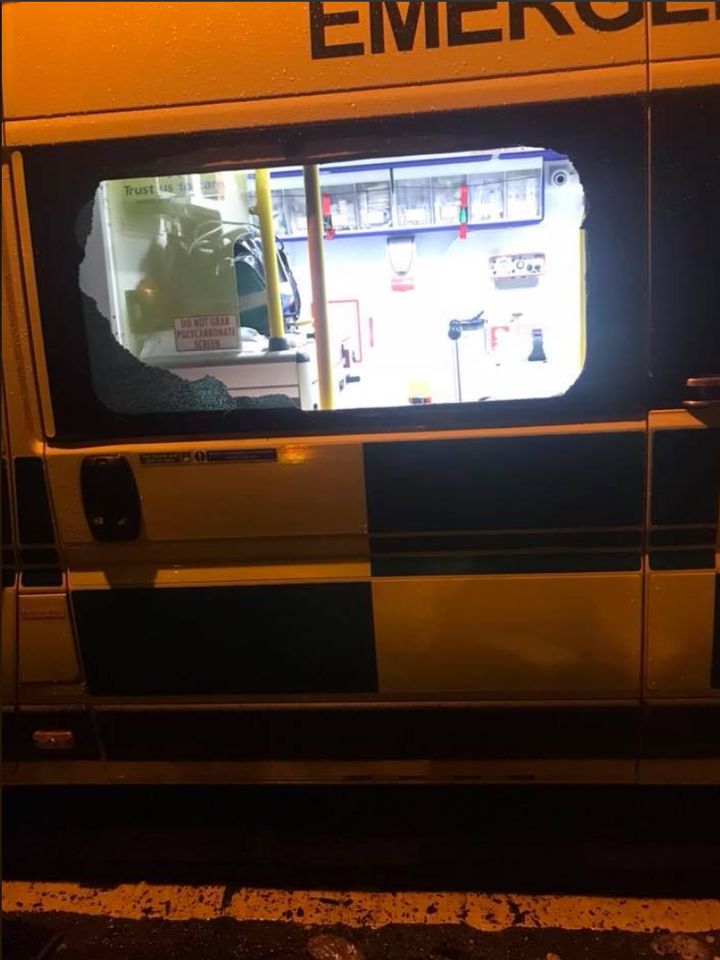 An ambulance was broken into in Hanley, Stoke-on-Trent early today