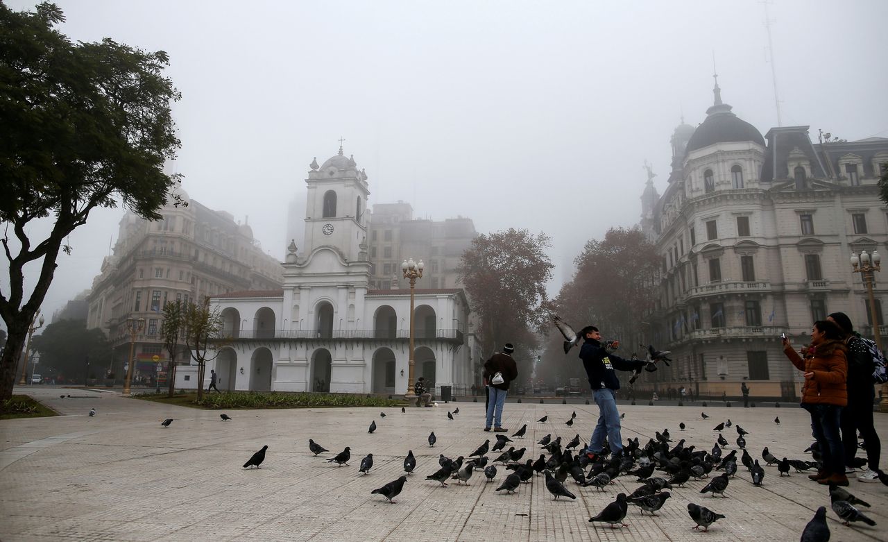 Fog covering Argentinian capital Buenos Aires in late June.