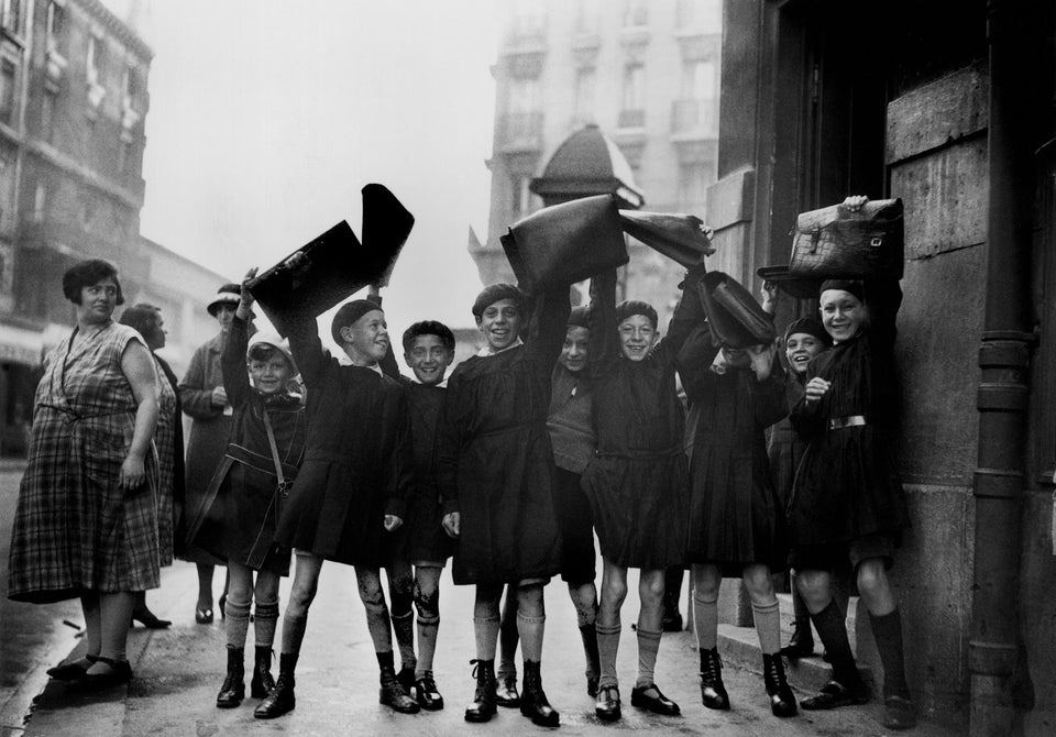 Vintage Photo Album with School Pictures of Children (c.1930s) –