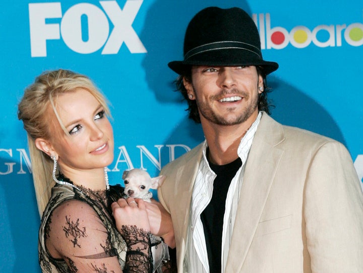 Britney Spears and Kevin Federline arrive for the 2004 Billboard Music Awards.