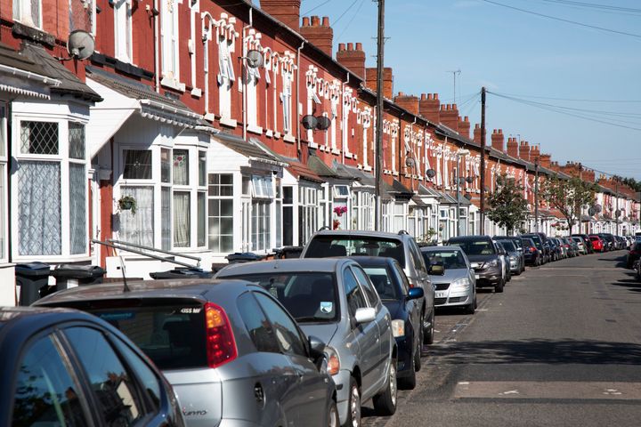 A terraced street in Sparkbrook.