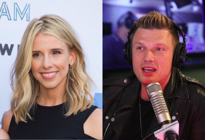 Melissa Schuman (left) says she's glad she publicly told her story accusing Backstreet Boy Nick Carter (right) of raping her in 2002.