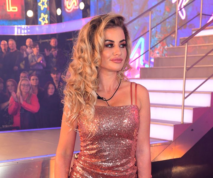 Chloe Ayling enters the house during the Celebrity Big Brother Launch Night.