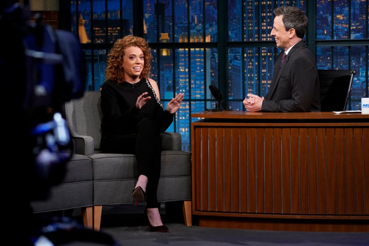 The comedian's show was canceled as Netflix added several more talk shows to its lineup. She appears here on "Late Night With Seth Meyers" on May 9.