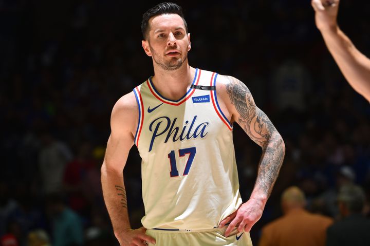 Philadelphia 76ers player J.J. Redick during a game in May.