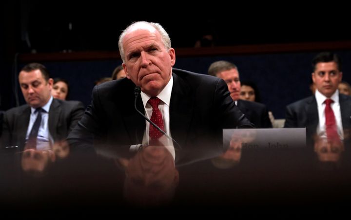 Former CIA Director John Brennan testifies before the House Intelligence Committee in May 2017 on “Russian active measures during the 2016 election campaign."