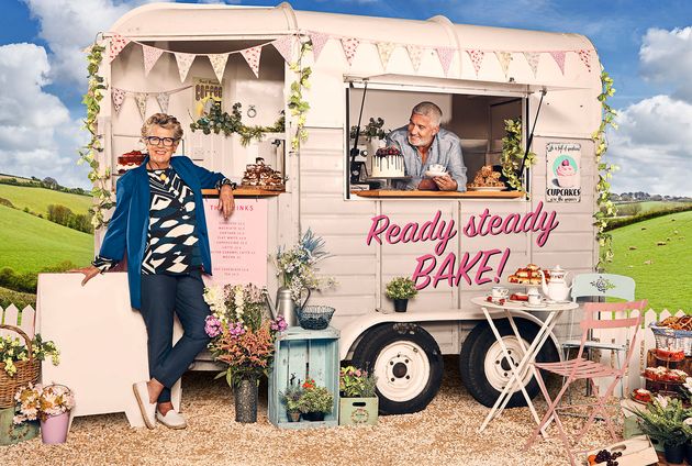 Prue with her fellow 'Bake Off' judge Paul Hollywood