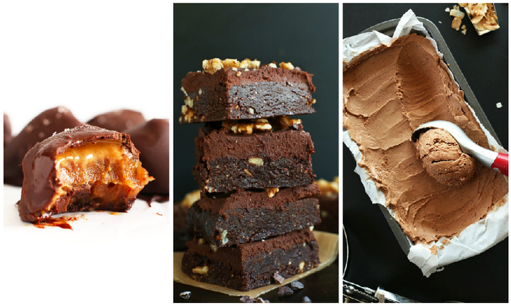 Vegan blogger Minimalist Baker uses dates in her recipes, including Salted Caramel Peanut Butter Truffles, No-Bake Vegan Brownies and No-Churn Vegan Chocolate Ice Cream.