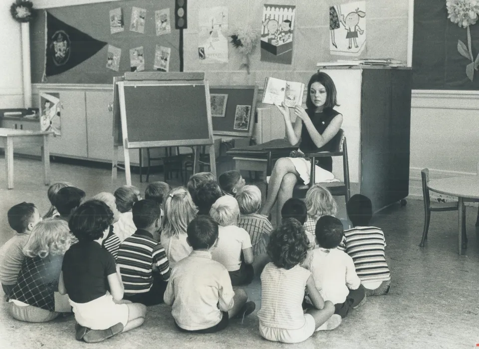 Vintage Photo Album with School Pictures of Children (c.1930s) –