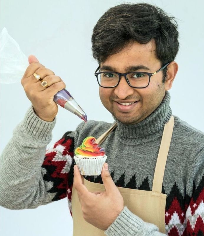 <strong data-redactor-tag="strong">Age:</strong> 30<br /><br /><strong data-redactor-tag="strong">Occupation:</strong> Research scientist<br /><br /><strong>Did you know? </strong>Rahul moved to the UK seven years ago on a university scholarship, and has developed a fusion style of baking.