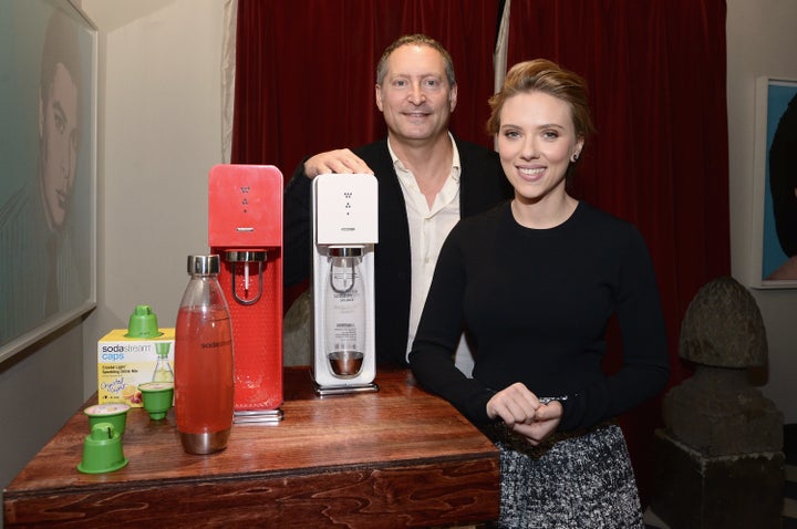 SodaStream unveils Scarlett Johansson as its first-ever Global Brand Ambassador at the Gramercy Park Hotel on January 10, 2014, in New York City.