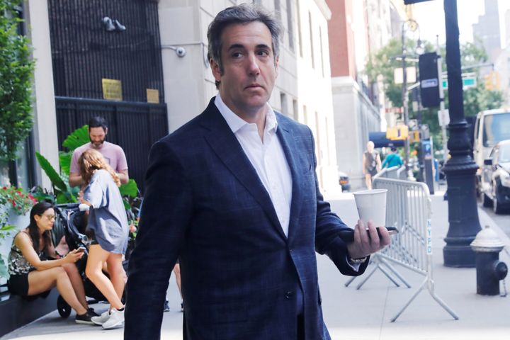 President Donald Trump's former personal lawyer Michael Cohen exits his hotel in Manhattan, New York on July 31, 2018. (REUTERS/Shannon Stapleton)