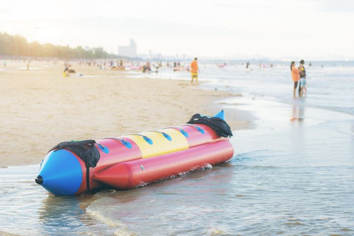 An inflatable banana boat (file photo).