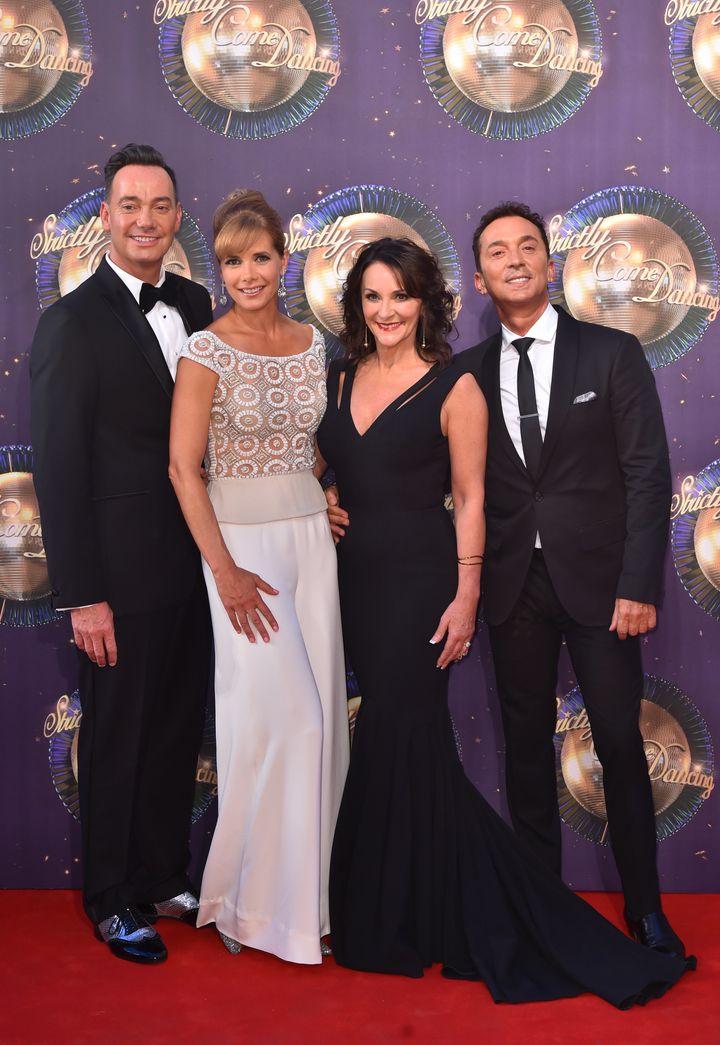 Shirley with her 'Strictly' co-judges