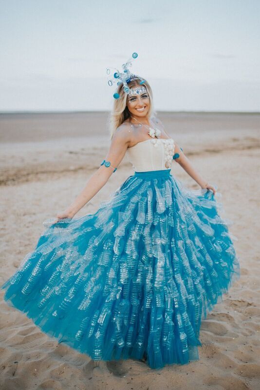 This Amazing Dress Is Made Out Of Plastic Bottles Discarded On The Beach | HuffPost UK