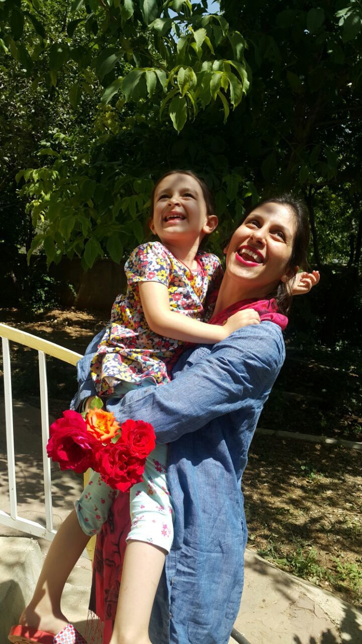 Nazanin Zaghari-Ratcliffe reunited with her daughter Gabriella.