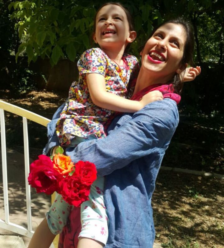 Nazanin Zaghari-Ratcliffe reunited with her daughter Gabriella.