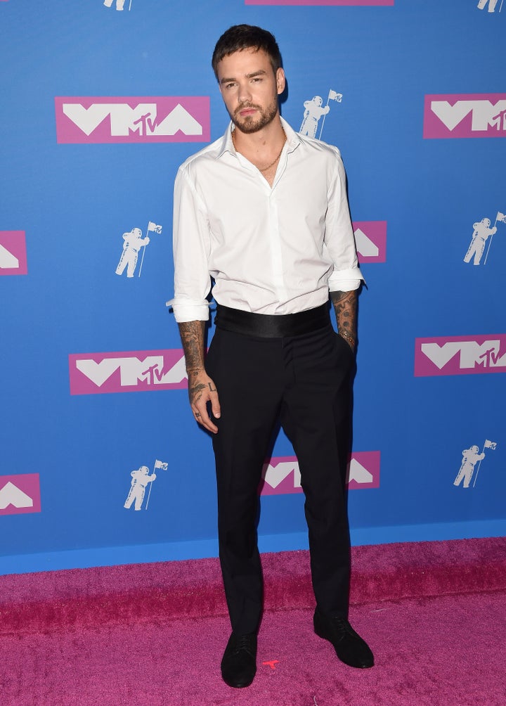 <strong>Liam at the VMAs on Sunday where, apparently, he sported a cummerbund</strong>