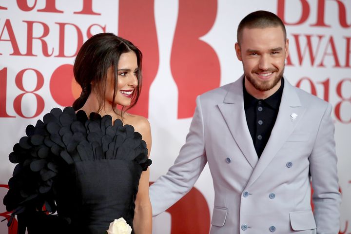 Cheryl and Liam at their last public appearance together at the Brits