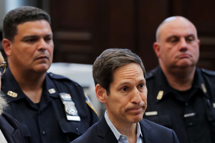 Former CDC head Tom Frieden appears in criminal court in Brooklyn, New York, on Aug. 24.