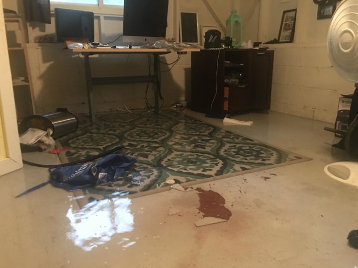 The first floor of Orais-Bonheimer's home flooded Thursday night.