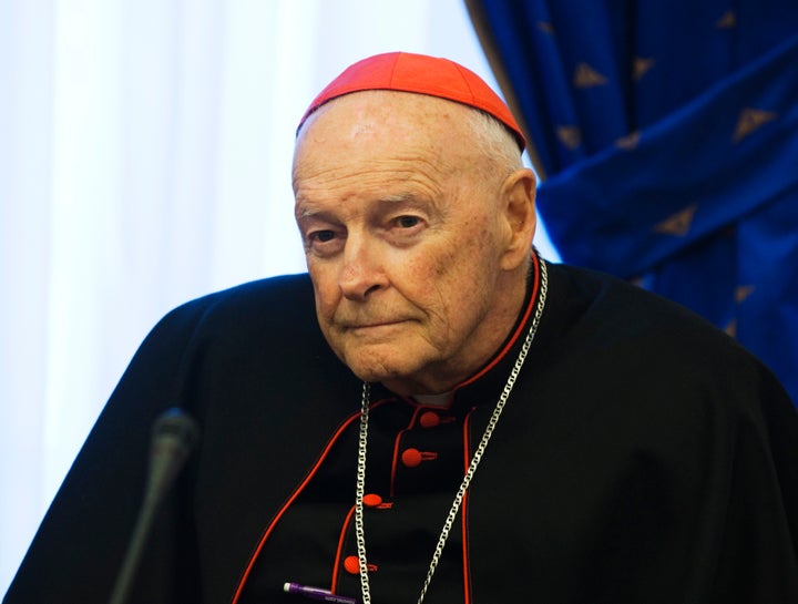 Ex-Cardinal Theodore McCarrick, seen in 2011, resigned as cardinal last month after a sex abuse investigation by the church determined that he had abused one minor. Other alleged victims have since come forward.