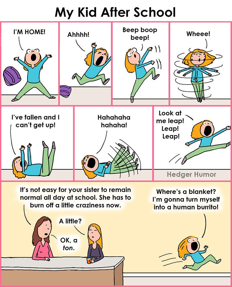 mom s hilarious comics sum up back to school season huffpost life