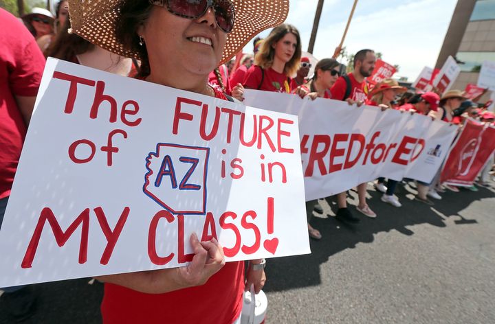 A teacher's strike in Arizona this spring over low state funding for public schools has damaged GOP Gov. Doug Ducey's political standing. 