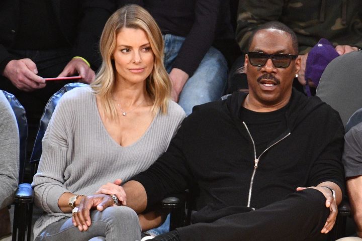 Eddie Murphy and girlfriend Paige Butcher, pictured in April, have confirmed a baby is on the way.