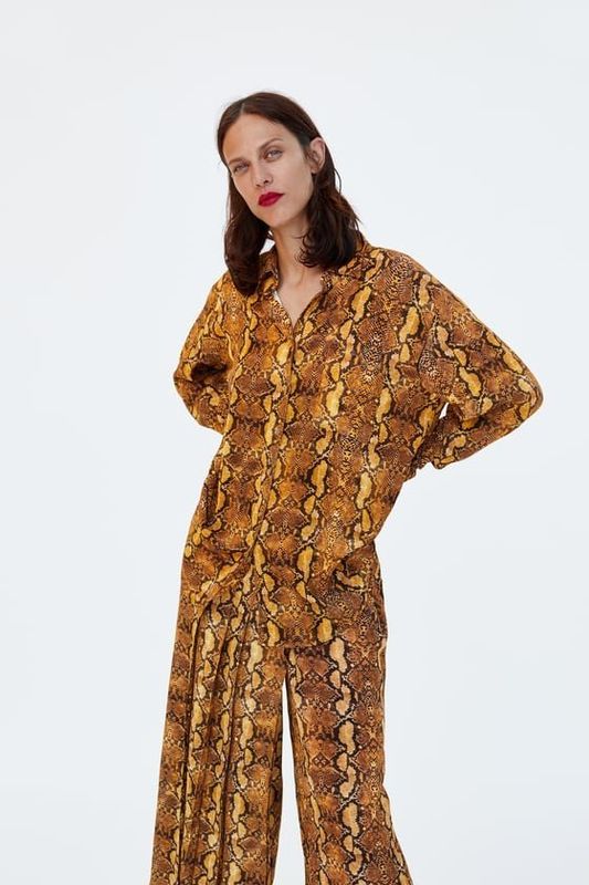 For those not scared of the snake print, these pleated trousers will look perfect when paired with a strong black winter boot. It's the kind of trouser that stands out everywhere, it can't help fit in anywhere. (<a href="https://www.zara.com/uk/en/snakeskin-print-pleated-wrap-trousers-p08028710.html?v1=7061621&v2=1074635" target="_blank" rel="noopener noreferrer">ZARA</a>, size XS-XL available, £49.99)