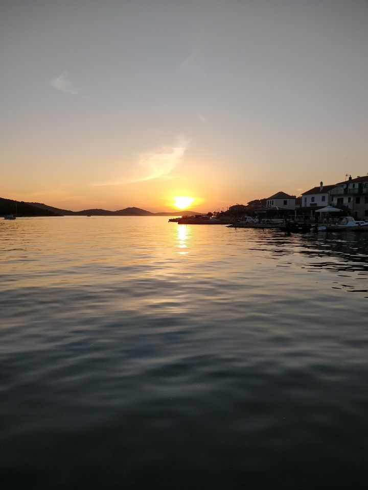 A snap of the sunset taken from the island of Kaprije, Croatia, and later posted to Instagram.