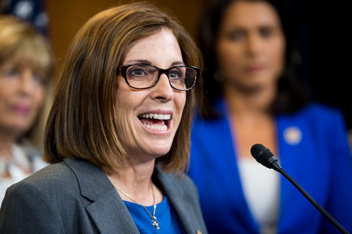 Rep. Martha McSally transformed from swing-district moderate to hardcore Trump supporter over the course of the GOP primary. 