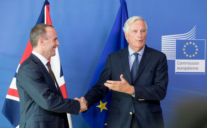 Dominic Raab played down reports Michel Barnier was not available for meetings
