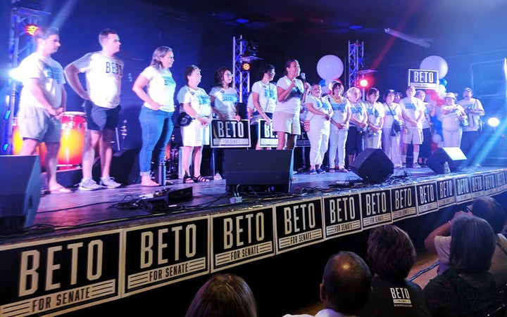 Veronica Escobar, who is likely to take Beto O'Rourke's seat in the U.S. House of Representatives serving El Paso, speaks at