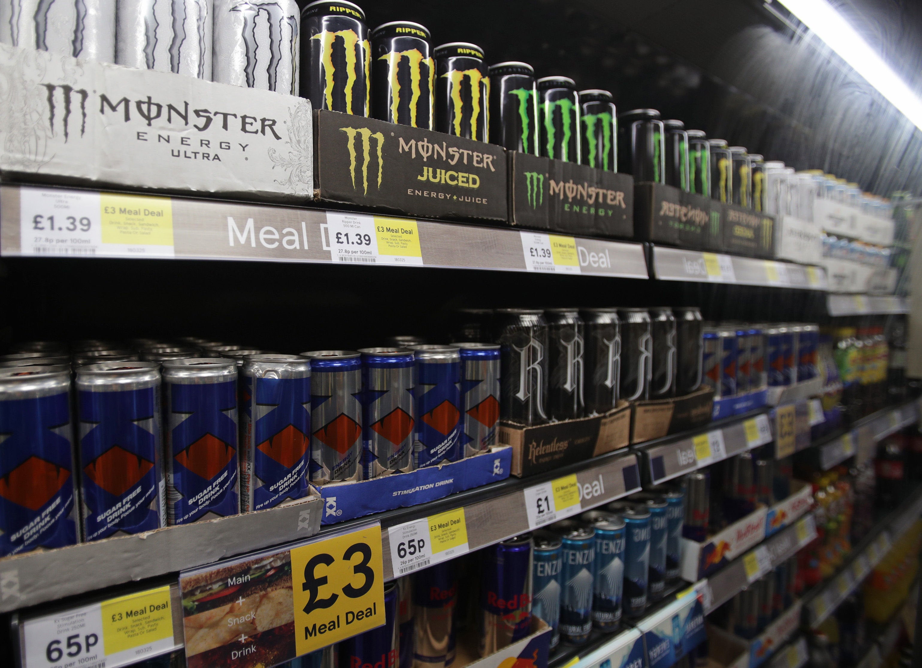 Children banned from buying caffeine-laden energy drinks