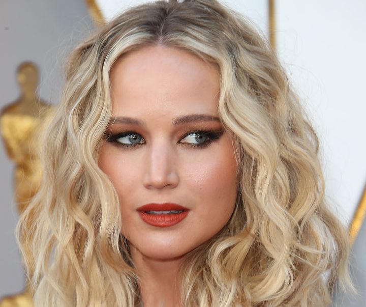 Jennifer Lawrence attends the 90th Annual Academy Awards.