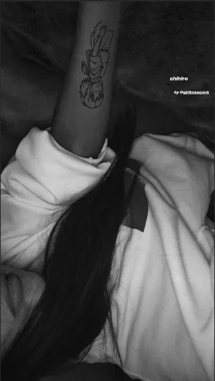 311px x 549px - Ariana Grande's Massive New Anime Tattoo Covers Most Of Her Forearm |  HuffPost Entertainment